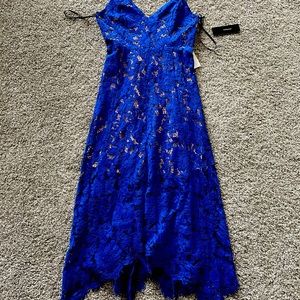 Lulu’s “One Wish” Royal Blue Midi Dress